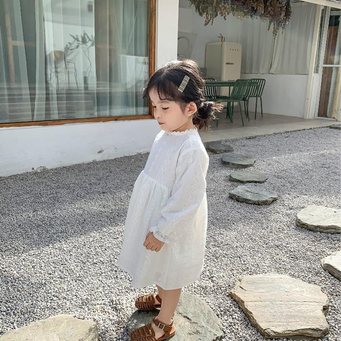 子供服 キッズ ワンピース 女の子 こどもコットンワンピース 姫系 白