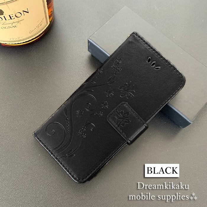 送料無料 iPhone 手帳型 se2 ストラップ付き蝶柄 スマホケース iPhone7