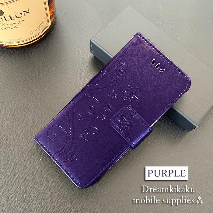 送料無料 iPhone 手帳型 se2 ストラップ付き蝶柄 スマホケース iPhone7