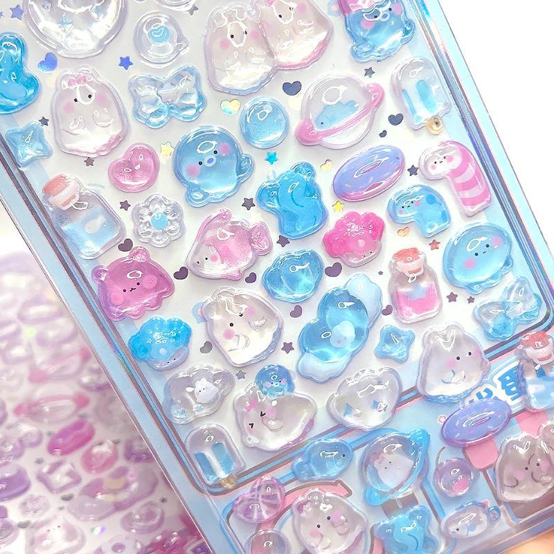 ボンボンシール 4枚セット シール交換 3D ジュエル BONBON シール 