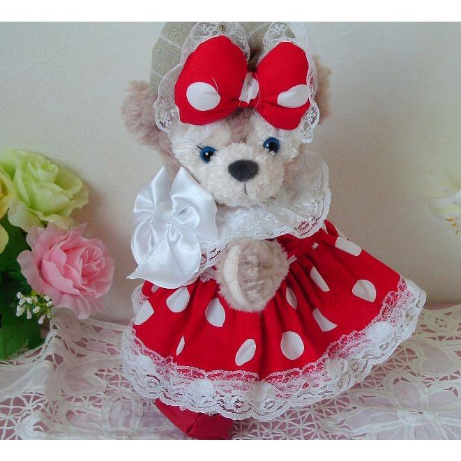 当店一番人気 ダッフィー シェリーメイコスチューム バッジサイズ リバティ柄ワンピース 白エプロンセット Wp74 B ぬいぐるみは含まれません 洋服 Materialworldblog Com