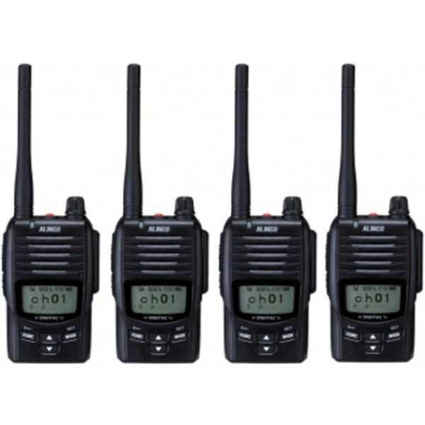 5W ハンディトランシーバー　DJ-DP50HB　2650mAh　4台セット　デジタル簡易無線　登録局
