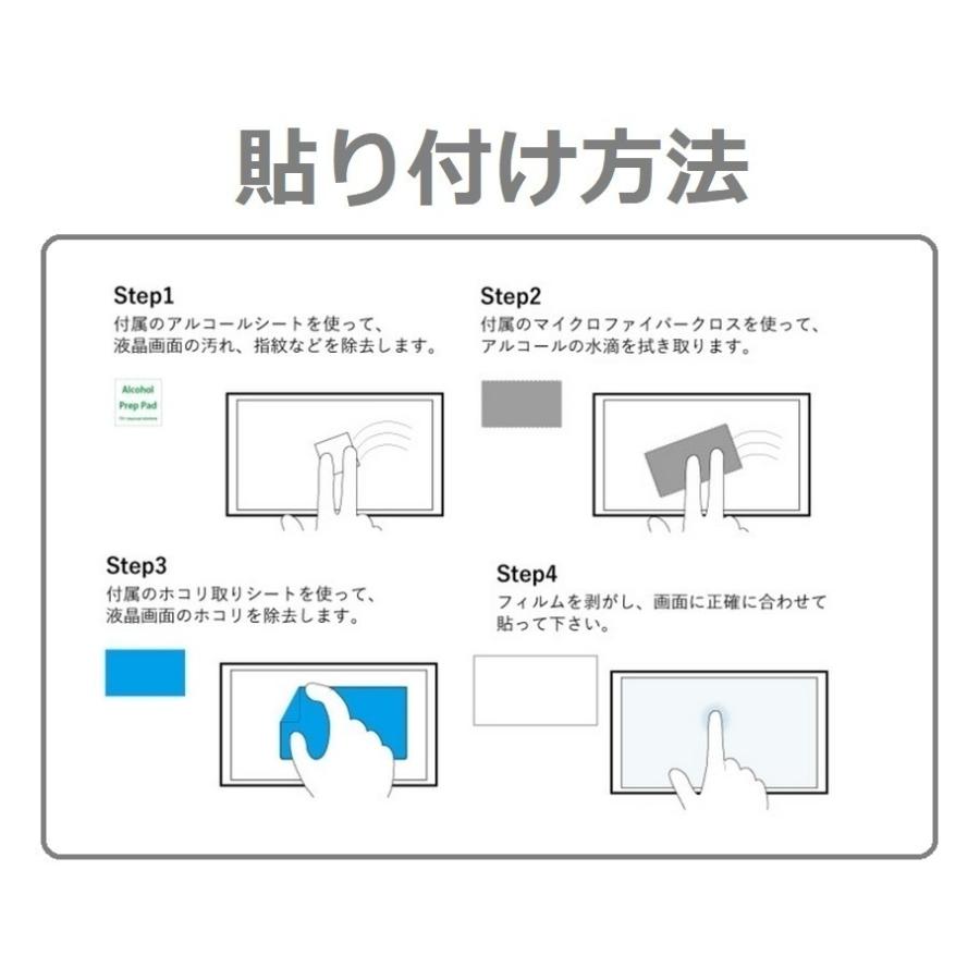 【2枚入り】パナソニック(Panasonic)ゴリラ 7インチ カーナビ CN-G1500VD/CN-G1400VD/CN-G1300VD用液晶保護フィルム 反射防止 汚れ防止 高感度タッチ 指紋防止｜dreamone｜06