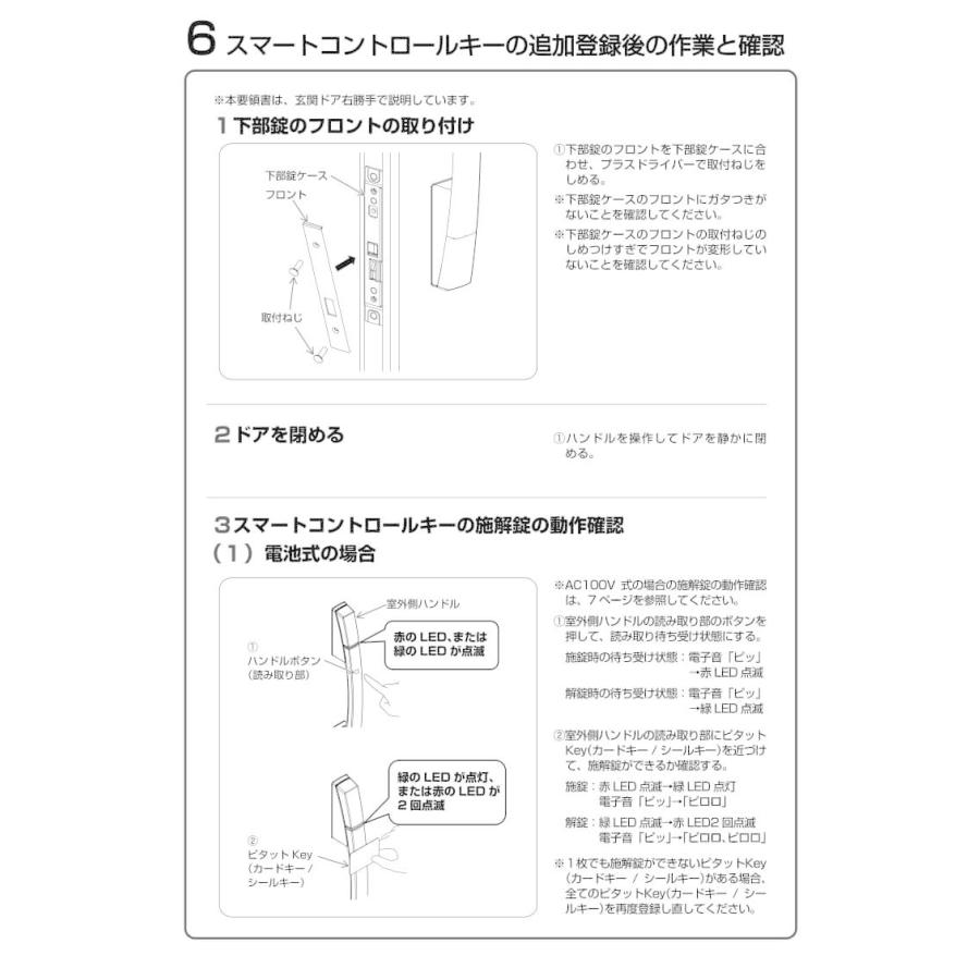 YKKAP 玄関ドア ピタットKey用スマートコントロールキー：追加用カードキー 2K-49929｜dreamotasuke｜07