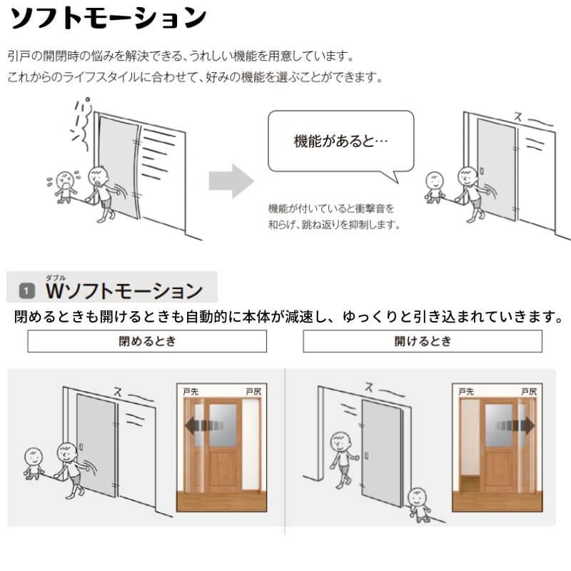 可動間仕切り 3220/3223 ラシッサD ノースフォレスト 引戸上吊方式 引違い戸4枚建 ANMHF-LAA ノンケーシング枠 LIXIL リクシル 引き戸 リフォーム DIY_6
