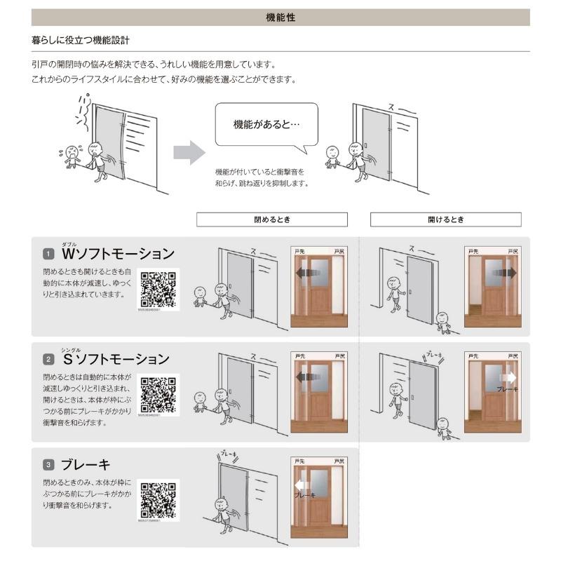 【オーダーサイズ 】リクシル ラシッサD パレット 室内引戸 Ｖレール方式 片引戸 トイレタイプ APKL-LAH ケーシング付枠 Ｗ1188〜1992mm×Ｈ1728〜2425mm_4