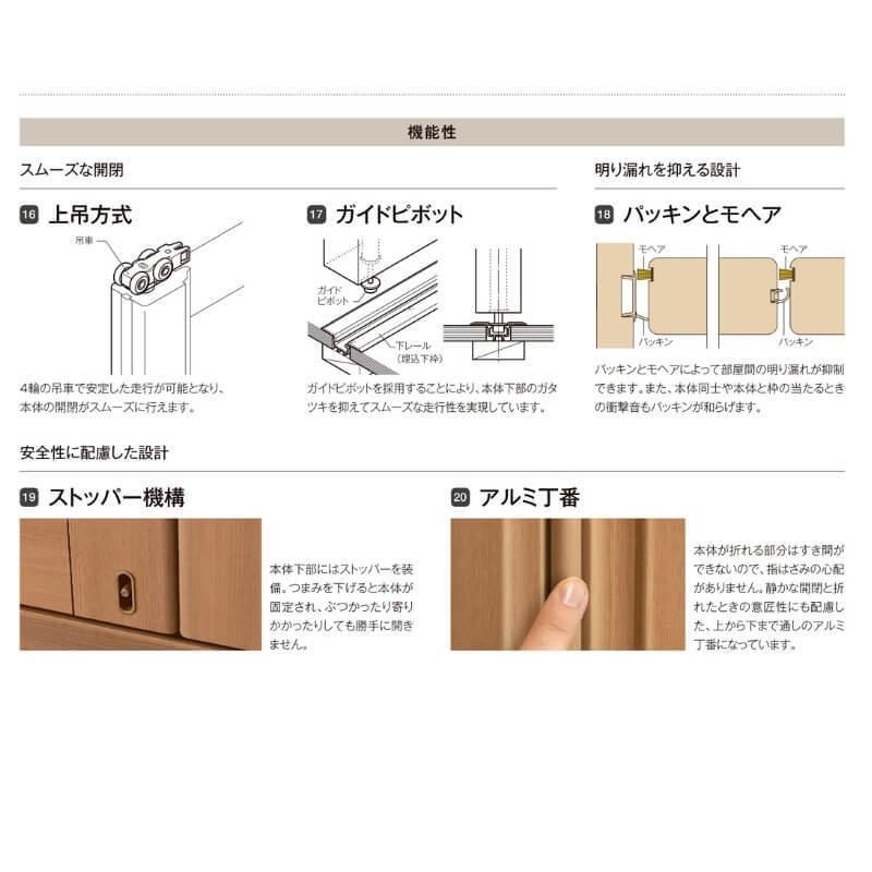 ラシッサS 可動間仕切り 折れ戸 LGA インテリア建材 - LIXIL オーダーサイズ リクシル ラシッサ