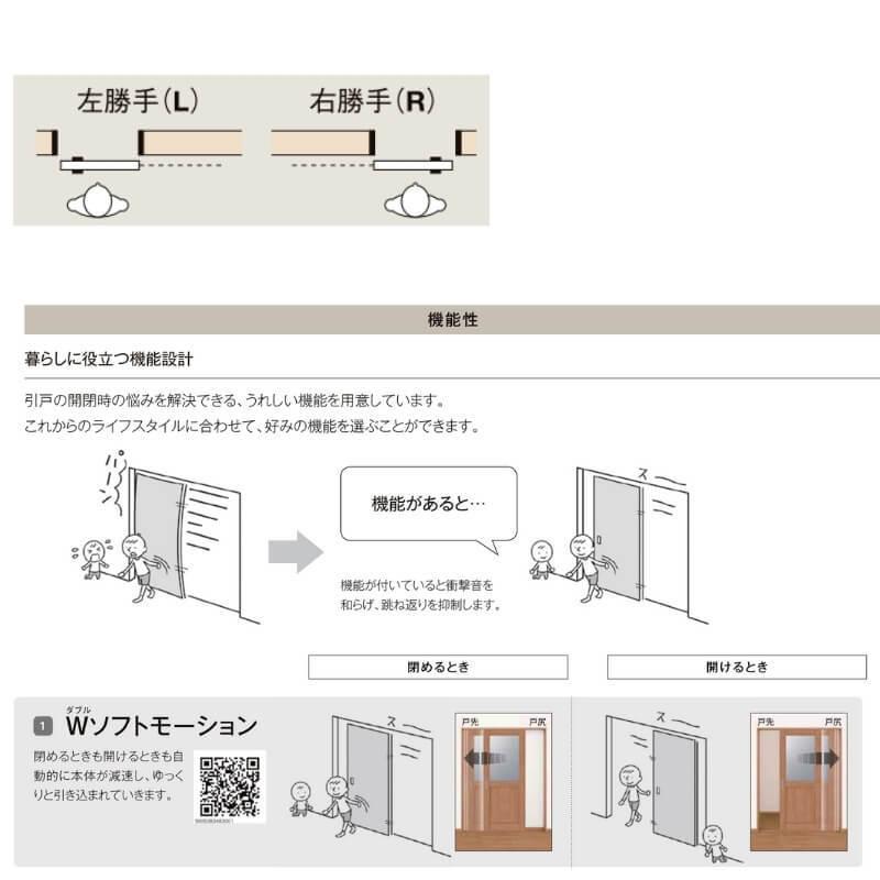 ラシッサ 【オーダーサイズ 】リクシル 室内引戸 アウトセット方式