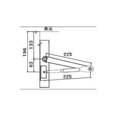 ドア引戸(引き戸)用部品 ドアクローザ 玄関店舗勝手口テラスドア：ドアクローザDASZ210 リクシル 【同一】 トステム