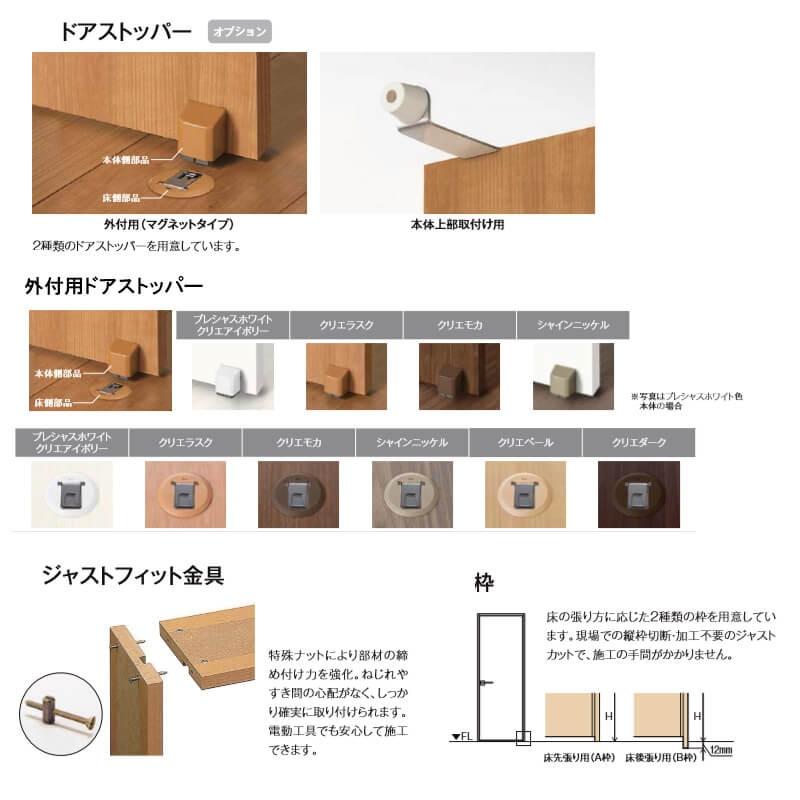 室内用ドア　tostem TA（LIXIL） リクシル TA 室内ドア ノンケーシング枠 標準ドア/EAA
