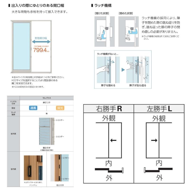 フロア納まり引戸 通風 外付型 06020 エピソードII ＮＥＯ W640×H2030 mm YKKap 断熱 樹脂アルミ複合 サッシ 勝手口 通風  引戸 リフォーム DIY