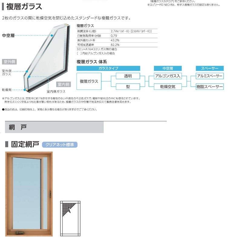 たてすべり出し窓（オペレーター） 半外付 03607 エピソードII ＮＥＯ W405×H770 mm YKKap 断熱 樹脂アルミ複合 サッシ たてすべり出し 窓 リフォーム DIY