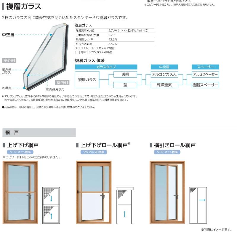 たてすべり出し窓（カムラッチ） 半外付 03609 エピソードII ＮＥＯ W405×H970 mm YKKap 断熱 樹脂アルミ複合 サッシ たてすべり出し 窓 リフォーム DIY_6