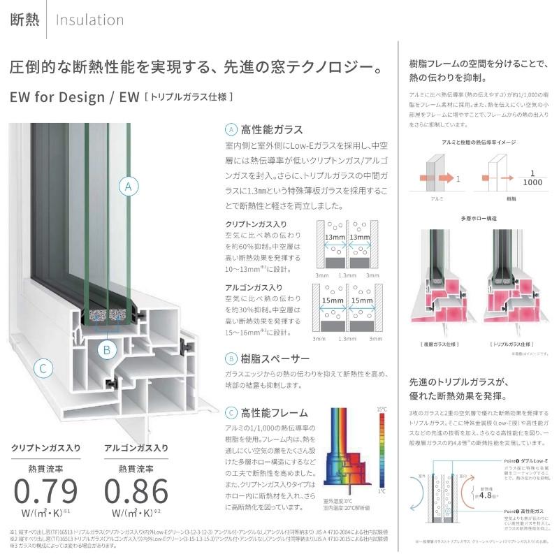 LIXIL（リクシル） 引き違い窓 半外付 16509 EW (PG) W1690×H970 mm 