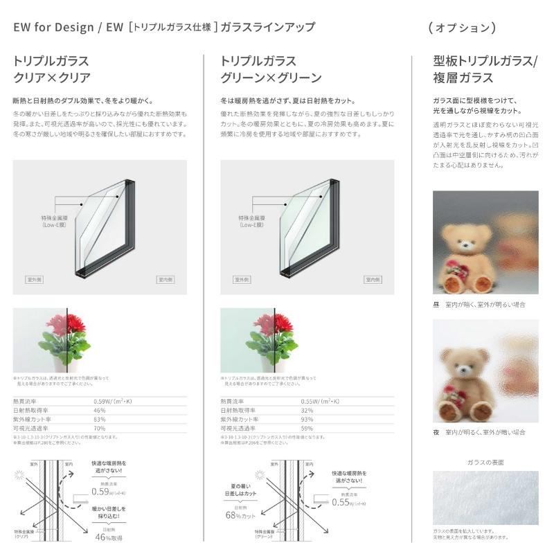 樹脂窓 EW 縦すべり出し窓 06013 (TG) W640×H1370mm 樹脂サッシ 窓