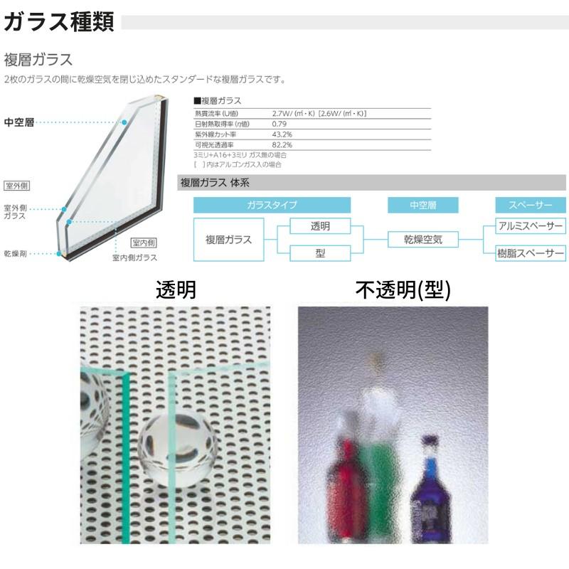 シャッター付引違い窓 半外付型 11911 手動タイプ W1235mm×H1170mm 2枚建 フレミングJ 複層ガラス YKKap アルミサッシ リフォーム DIY｜dreamotasuke｜04