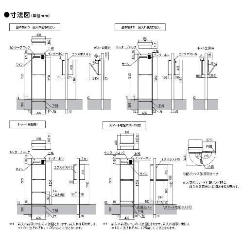 リクシル 機能門柱FS 組み合わせ例-2 門柱＋ポスト後取り出し＋ボードパネル サイン 表札 おしゃれ 屋外 LIXIL リフォーム DIY | LIXIL | 15