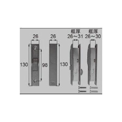 LIXIL LIXIL/TOSTEM ドア引戸(引き戸)用部品 錠 玄関店舗勝手口