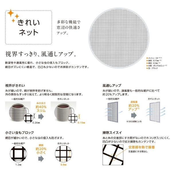 リフォーム網戸 1枚あたり採寸W1251-1520×採寸H969-1568mm 引違い網戸 標準タイプ 窓サイズ 3/4枚建用 2枚セット LIXIL リクシル 張替え オーダーサイズ DIY_4