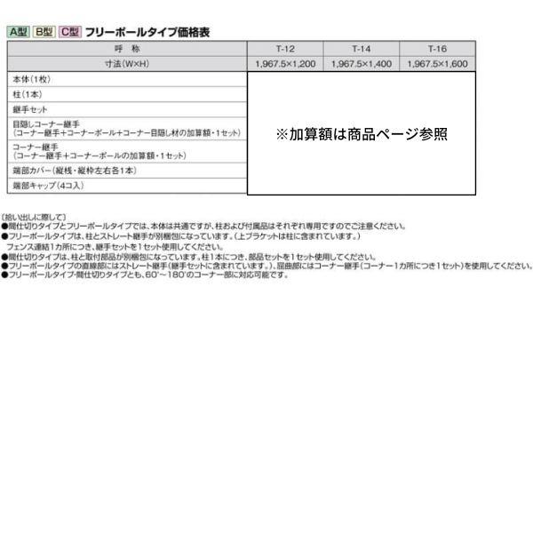 フェンス LIXIL ハイスクリーンフェンス A型 フリーポールタイプ T-16 本体 1967.5×1600mmの画像