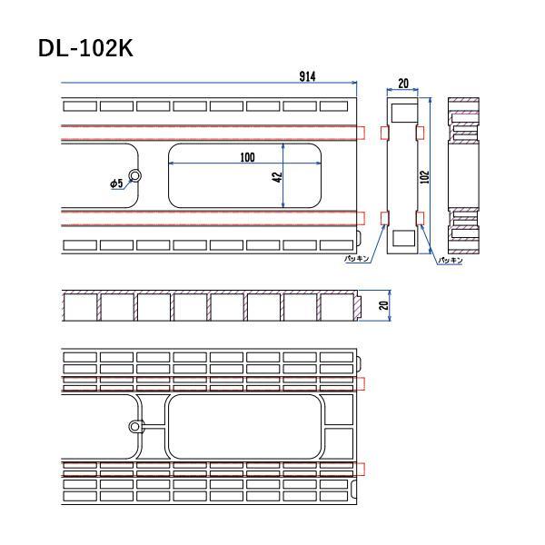 キョーセー 床下ロングスペーサー　DL-102K(気密) (10本入り) DL102K_3