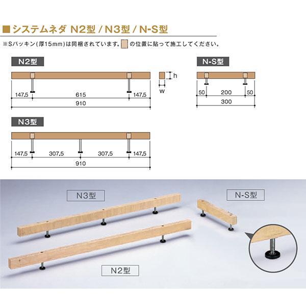 万協 システムネダN3型 20本入り N3-185 支持脚 万協フロアー 二重床