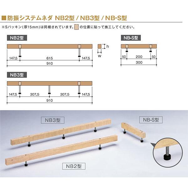 万協 防振システムネダNB3型 14本入り NB3-890 支持脚 万協フロアー 二重床_3