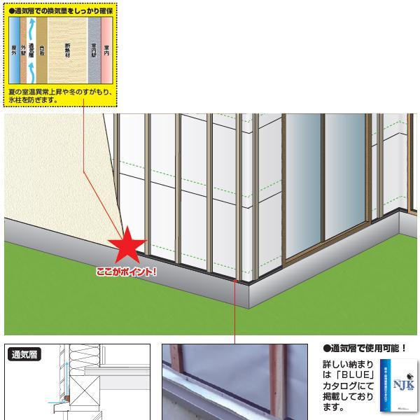 法人限定】日本住環境 通気層ホルダーP 通気層換気 40本入 V