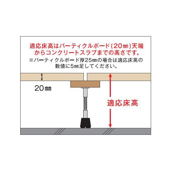 万協 YPE型支持脚(遮音用) 100本入り YPE-60 支持脚 万協フロアー 二重床