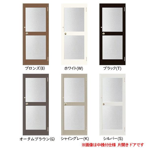 クリエラガラスドアPG 半外付型 0819 W816×H1917mm 店舗ドア 中桟付仕様 片開きドア LIXIL リクシル 複層ガラス 玄関 汎用ドア 土間用 交換 リフォームの画像
