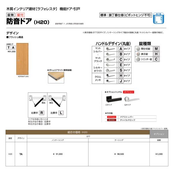 防音ドア ノンケーシング 室内ドア YKKap ラフォレスタ laforesta TAデザイン 錠無 錠付 防音 機能ドア ykk 建具 板戸 障子 DIY | ラフォレスタ | 03