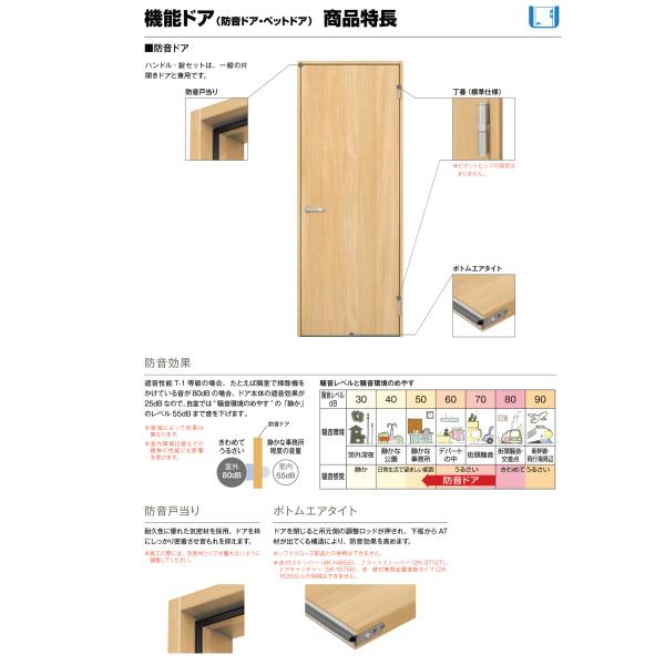 防音ドア ノンケーシング 室内ドア YKKap ラフォレスタ laforesta TAデザイン 錠無 錠付 防音 機能ドア ykk 建具 板戸 障子 DIY | ラフォレスタ | 04