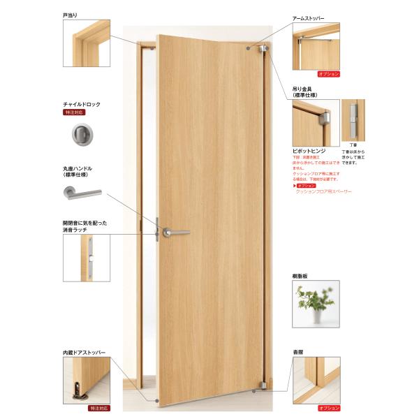 ラフォレスタ トイレドア TC ノンケーシング枠 錠付 明かり窓付 ykk 