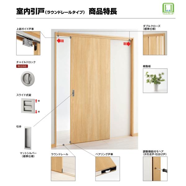 室内引戸 引違い戸 ２枚建 ラウンドレール ノンケーシング 引戸 Ykkap ラフォレスタ Laforesta Tcデザイン 錠無 Ykk 建具 リフォーム Diy Laforesta Tc 0 リフォームおたすけdiy 通販 Yahoo ショッピング