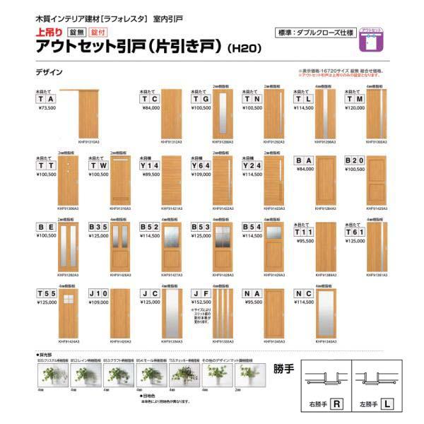 ラフォレスタ 室内引戸 アウトセット引戸 上吊り 引戸 YKKap laforesta