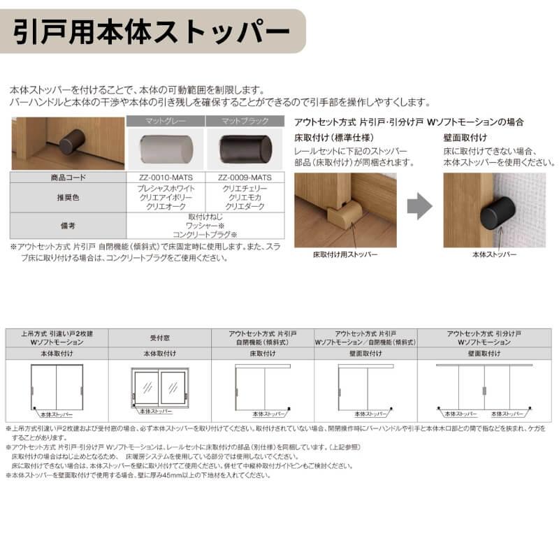 リクシル 室内引戸 ラシッサUD アウトセット方式  片引戸 Wソフトモーション 木質面材 HHB ノンケーシング枠/化粧縁 2020/2220/2620 老人ホーム DIY_11