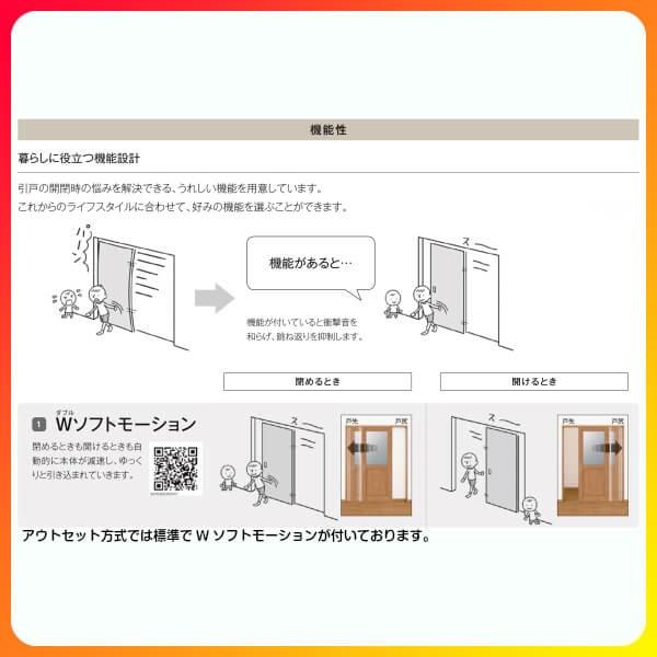 オーダーサイズ リクシル アウトセット引き戸 トイレタイプ 片引戸