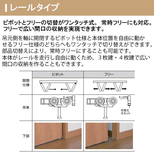 ラシッサ クローゼット扉 ドア 6枚 折れ戸 ラシッサS レール ラシッサ クローゼット扉 ドア 6枚 折れ戸 ラシッサS レール