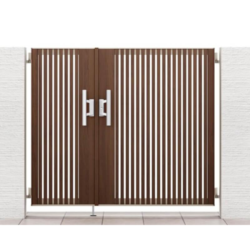 LIXIL（リクシル） 開き門扉AB ウッディTS1型親子仕様 柱使用 呼称04