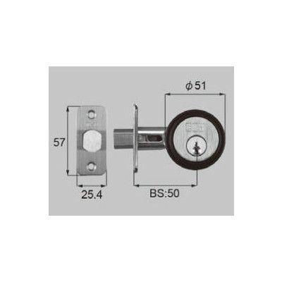 LIXIL/TOSTEM リビング建材用部品 ドア ラッチ錠：デッドロック錠MZTZZAD66 リクシル トステム