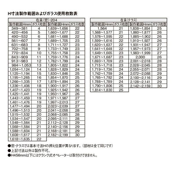ガラスルーバー窓 03605 NCVオペラ W405×H570mm 単板ガラス アルミサッシ LIXIL リクシル TOSTEM トステム 蛇腹窓 AS 非住居用 リフォーム DIY_4