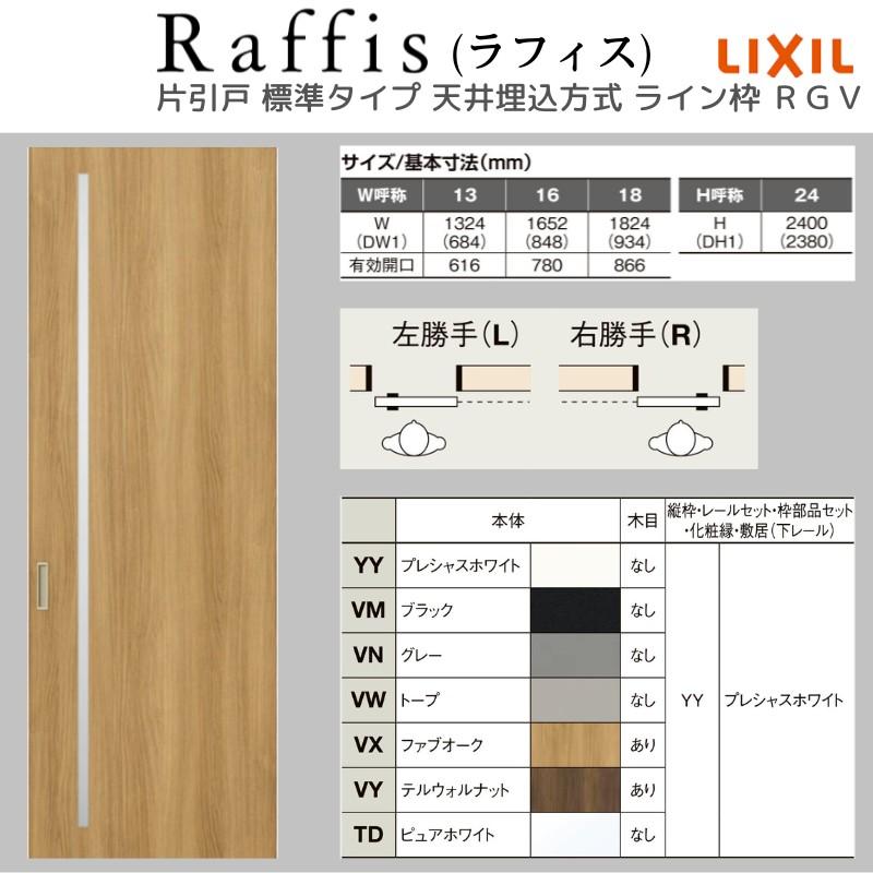 鉄道部品　枠、ラッセル表示 ラフィス 室内引戸 片引戸 標準タイプ 天井埋込方式 ライン枠