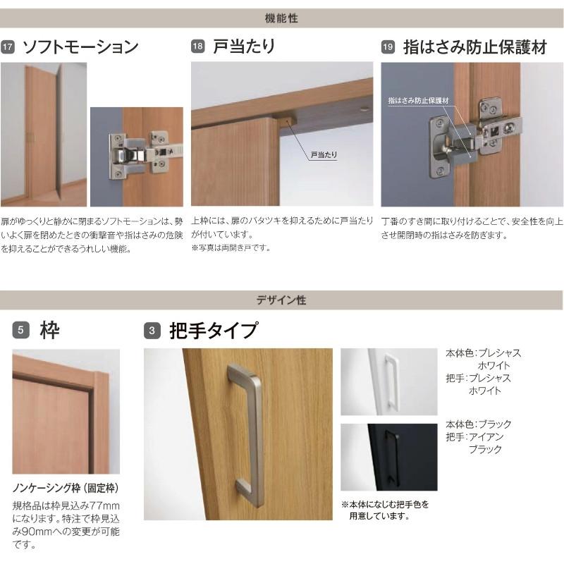 ラフィス クローゼットドア 開き戸 両開き戸 ノンケーシング枠 ラフィス クローゼットドア 開き戸 両開き戸 ノンケーシング枠