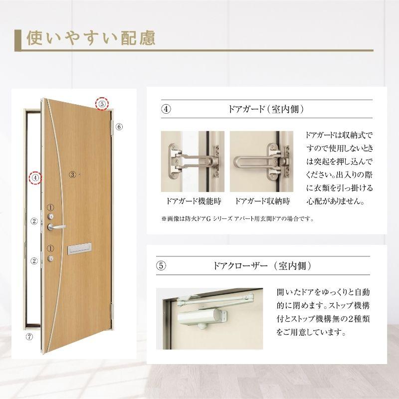 YKK AP アパート用玄関ドア レガーロ R21型 W785×H2000mm 手動錠 断熱