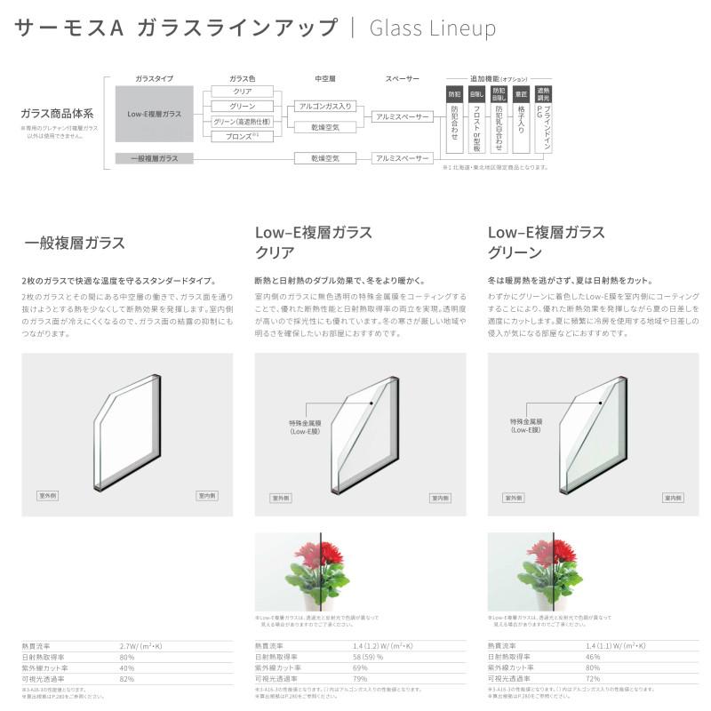 縦すべり出し窓(カムラッチ) 06013(204) サーモスA W640×H1370mm 複層ガラス アルミサッシ リクシル トステム LIXIL TOSTEM 断熱 窓サッシ リフォーム DIYの画像