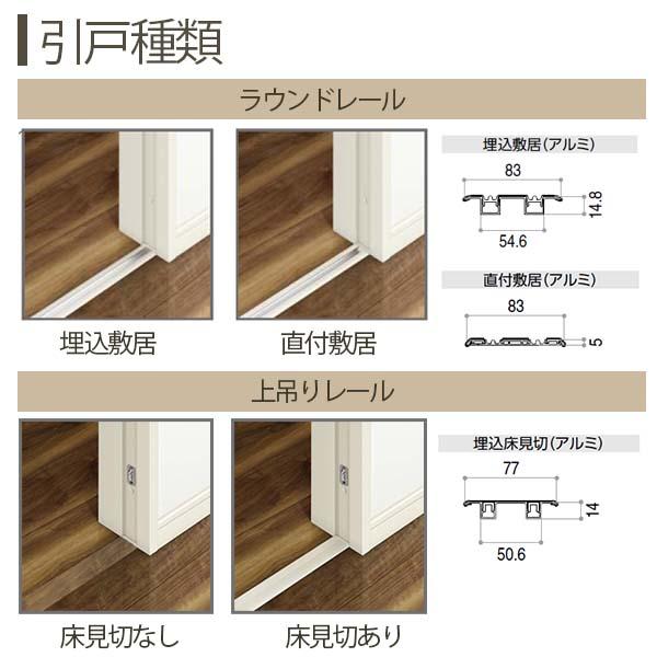 YKK AP 室内引戸 引違い戸 A37 ノンケーシング枠 18220 W1823×H2033mm