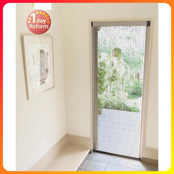 網戸 後付用 しまえるんですα 137200〜137203 巾Aw1370×高さAh2000〜2030mm 標準/補助枠納まり 親子用 片側