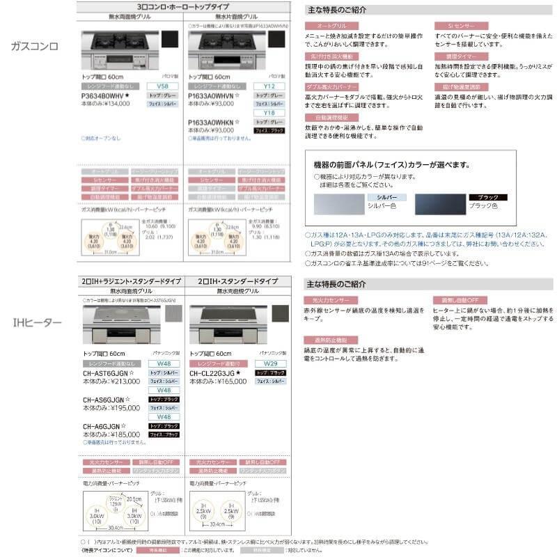 コンパクトキッチン ティオ Tio LixiL ペニンシュラI型 トレーボード W1824mm 間口182.4cm(グリル付き3口コンロ用) グループ3 リクシル システムキッチン 流し台 - 14