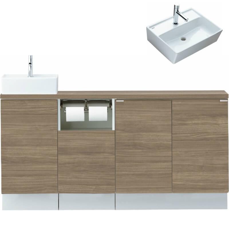 キャパシア トイレ手洗 フルキャビネット カウンター奥行280 キャパシア トイレ手洗 フルキャビネット カウンター奥行280