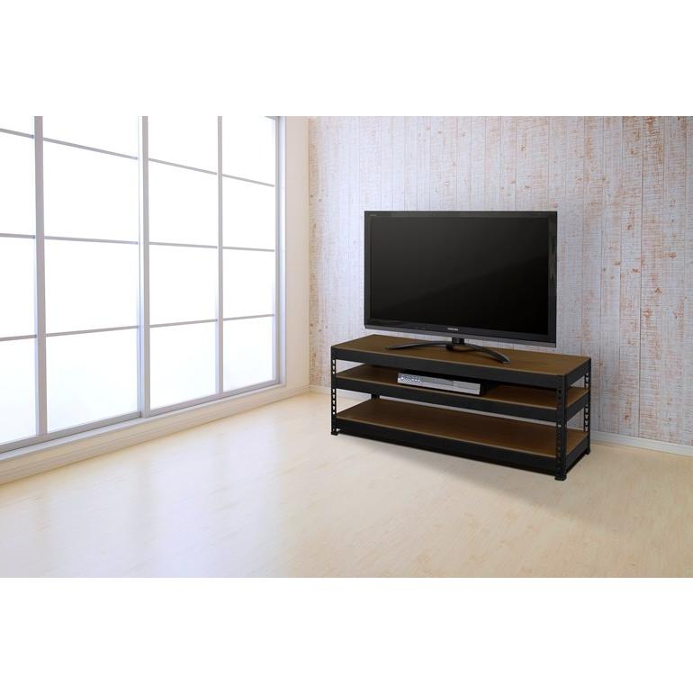 テレビボード 幅120cm テレビラック スチールラック TV台 50v型 北欧